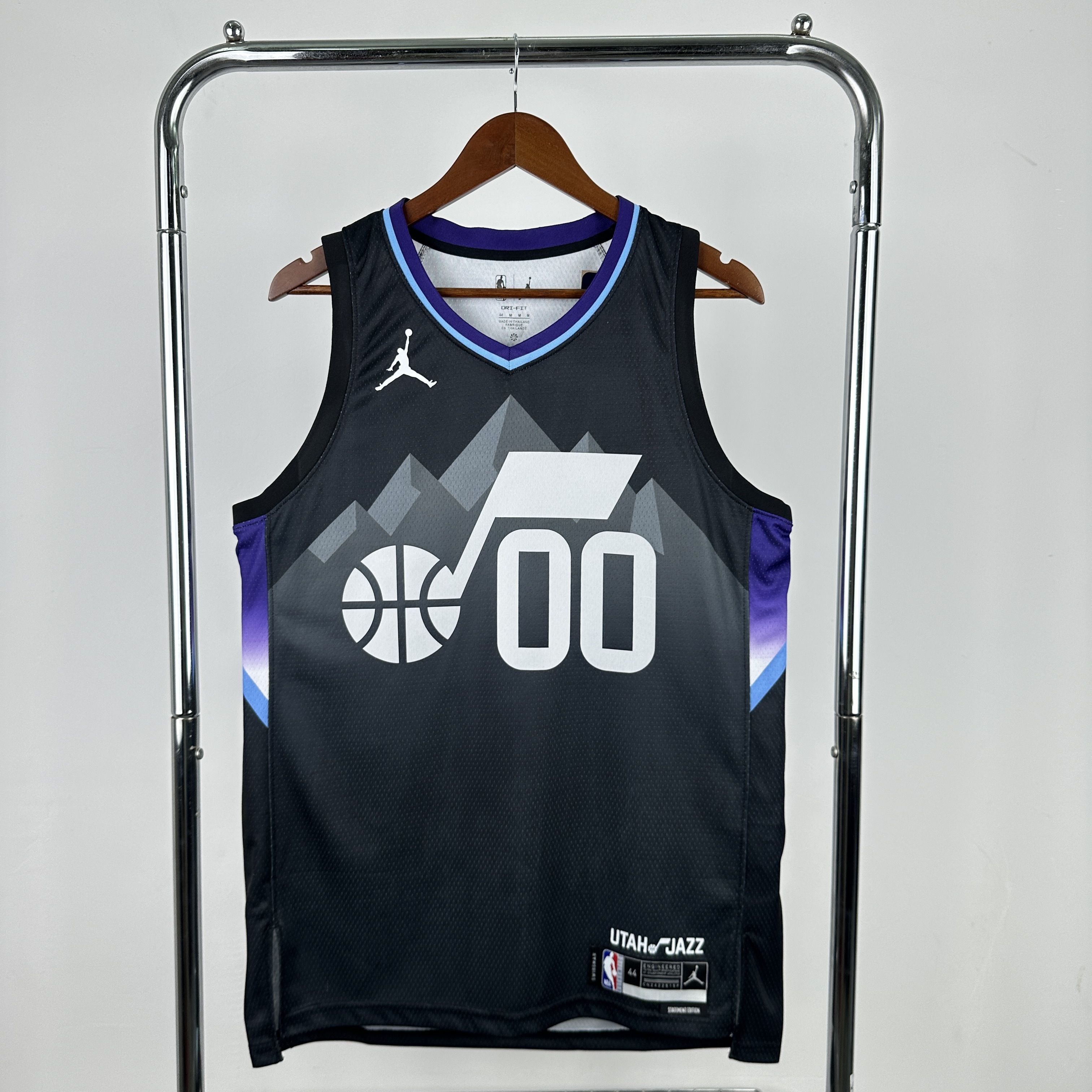 Men Utah Jazz #00 Markkanen Black Seasons 2026 NBA Jersey